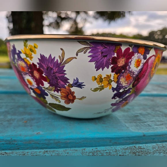 Mackenzie Childs Flower Market White Small Bowl - Picture 2 of 8